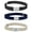 Black/Navy/Beige, variant on 3pcs Kids Belt Adjustable Elastic Belt with Magnetic Buckle for Toddlers Girls