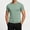 Green, variant on Crewneck T-Shirts for Men Big and Tall Casual Lightweight Tops Sweat Management Solid Tees for Marathon Running