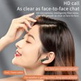 thumbnail image 4 of Sywqhk H01 Business Auricular compatible con Bluetooth Auricular inalámbrico individual (negro), 4 of 9