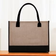 thumbnail image 5 of Happy Halloween Jute/Canvas Tote Bag,Personalized Present Bag With Inner Zipper Pocket Embroidery For Wedding,Birthday,Beach,Holiday,Great Gift For Women,Mom,Teachers, 5 of 5