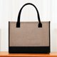 thumbnail image 5 of Maojin Bolsa de yute/lona, bolsa de regalo personalizada con bolsillo interior con cremallera bordado para bodas, cumpleaños, playa, vacaciones, gran regalo para mujeres, mamá, maestras, 5 of 5