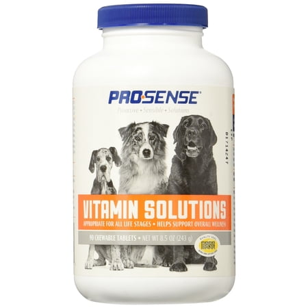 PRO·SENSE Vitamin Solutions 90 Count, Chewable Tablets for Dogs, Helps Support Overall Wellness BE42