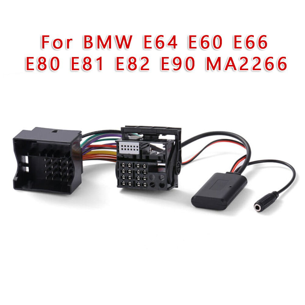 Adaptador Bluetooth Aux in Quadlock Music Stream para BMW E60 E63 E64 E66 E81 E82 E87 E70 E90 E91 E92 