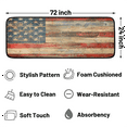 thumbnail image 2 of CURLYOOT American Flag Vintage Runner Rug 2'x6' Washable Kitchen Runner Rug Indoor Non Slip Laundry Rugs Floor Carpet for Hallway Kitchen Entryway Bedroom Living Room, 2 of 9
