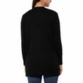thumbnail image 3 of Matty M Women's Ribbed Summer Cardigan ( Black, Medium), 3 of 6