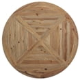 thumbnail image 6 of Pemberly Row 59" Round Modern Pine Wood Dining Table in Brown, 6 of 6