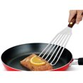 thumbnail image 4 of 2 Piezas Wok Turner Pa Herramienta de Cocina Freír Parril Pescado Filete de Acero DIY Sunnimix Volteador de wok de acero inoxidable, 4 of 8