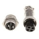 thumbnail image 3 of 6x Par GX16 4 Pines Impermeable Macho Hembra Panel Conector de Cable de Aviación de Metal 6 piezas, 3 of 7