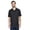 Black, variant on UltraClub 8210 Men's Cool & Dry Mesh Piqué Polo Purple