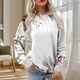 thumbnail image 1 of Heisall Womens Hoodies Spring Autumn Non-positional Print Fashion Casual Loose Ribbed Design Crewneck 2025 New Arrival Tops, 1 of 5