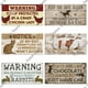 thumbnail image 5 of Letreros de madera de advertencia de Putuo Decor, placa colgante de madera rústica, placa de granja para gallinero, gallinero, decoración de pared, 5 of 5