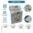 thumbnail image 6 of Blue Beach Coastal Table Runner - 72 Inch Long Nautical Shell Starfish Coral Summer Cotton and Linen Blended Dress Scarves Farmhouse Table Runner for Kitchen Dining, Coffee Table, 13" x 72", 6 of 8