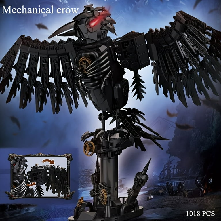 Remocguys Mechanical Crow Building Set Compatible with Lego Bird