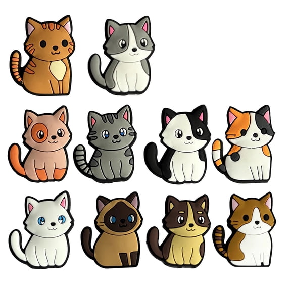 10pack Cartoon Kitty Rackets Shock Absorbers Control Vibration Wrist Support