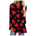 thumbnail image 2 of Qertyioot Cadeau de la Saint-Valentin! Blouse Décontractée à Manches Longues et Col Rond pour Femmes, Imprimé St. Patrick, 2 of 5