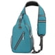 thumbnail image 5 of Riñonera para hombre | Mochila bandolera impermeable con múltiples bolsillos | Banda reflectante y orificio para auriculares para viajes, escuela y actividades al aire libre, 5 of 9