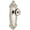 Polished Nickel, variant on Grandeur 807448 Grande Victorian Solid Brass Rose Passage Door Knob Set - Nickel