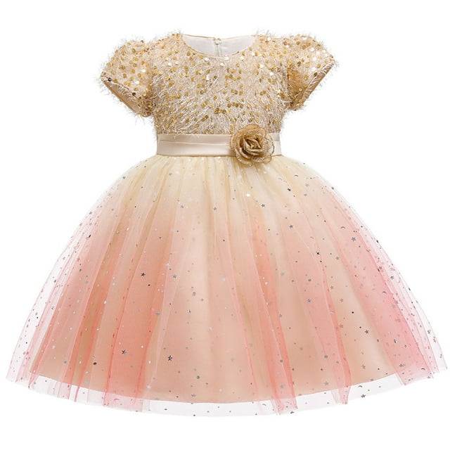 HAWEE Robe en Dentelle à Fleurs pour Filles, Princesse, Boutique, Mariage, Concours, Fête, Robe de Bal