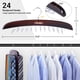 thumbnail image 5 of Organizador de Corbatas Ohuhu 2 Paquetes con 24 Ganchos de Madera Giratorios, 5 of 8