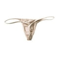 thumbnail image 4 of kamemir Jock Straps for Men Men's Thongs Underwear Sexy Mesh Tagless G-strings(Beige,M), 4 of 6
