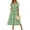 05-Green Tropical, variant on Plus Size Dresses 2X Summer Midi Womens Tropical Green Short Sleeve Scoop Neck Loose Fit Sun Dresses with Pocket 2XL 18W 20W