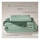 thumbnail image 3 of Edredón Ligero Real Textil + 1 Funda de Almohada, Juego de Colcha Individual, Color Verde/Verde Oscuro, 3 of 9