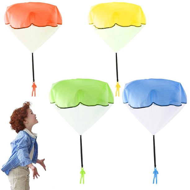 Paracaídas De 4 Piezas Para Juegos De Lanzamiento De Juguetes De Paracaídas Para Niños Al Aire Libre Pequeños Regalos Para Niños (Incluye 4 Piezas) Moyic OD013365-00