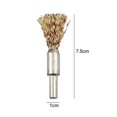 thumbnail image 5 of Soumake Wire Wheel Brush Rotary Tool Rustproof Corrosion Resistant Wide Application Reusable Easy to Install Coated Crimped Wire Brush, 5 of 7