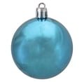 thumbnail image 3 of Northlight Shatterproof Shiny Christmas Ball Ornaments 2.5" (60mm) - Turquoise Blue - 60ct, 3 of 3