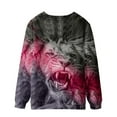thumbnail image 3 of RKSTN Chandail à Capuche pour Hommes Mode Automne Chandail en Molleton Doux Col Rond Imprimé Léopard T-shirt Non Positionné Décontracté Sport Manches Longues Haut Chandail Chandail en Molleton pour Hommes, 3 of 4
