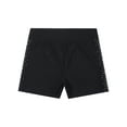 thumbnail image 4 of Raenseen Girls Gymnastics Dance Shorts Kids Athletic V-front Spandex Shorts Rhinestone Booty Black 8, 4 of 7