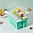 thumbnail image 4 of Ice Cream Mold Tray, Multi Compartment Frozen Dessert Maker For Homemade Popsicle Yogurt Treats, Easy Release Nonstick Freezer Mold Reusable Kitchen Dessert Tool, Durable Food Mold, 4 of 9