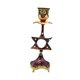 thumbnail image 4 of Candelabro de metal, adorno decorativo de estilo europeo, soporte para velas para centro de mesa, decoración para comedor, aniversario, 4 of 9