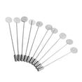 thumbnail image 1 of TISHITA 10 Brochettes à Cravate Base Broche Colle Collection 10mm, 1 of 8