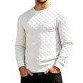 thumbnail image 3 of Vetsdori Knit Shirts for Men Sport Long Sleeve Pullover Comfy Winter Crew Neck Plain Mens Tops Casual, 3 of 6