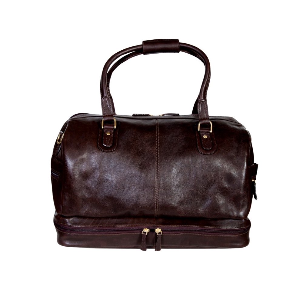 Scully Western Duffle Bag Hidesign Calf Leather Zip Closure H12207
