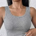 thumbnail image 5 of Wensltd Women Tank Tops Lace Trim Sleeveless Scoop Neck Fitted Tops Casual Daily Wear, 5 of 5