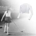 thumbnail image 1 of Camiseta de manga larga transpirable con capa base de seda de hielo para mujer, ropa de golf con protección solar para correr y golfistas. como se describe, 1 of 8