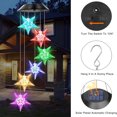 thumbnail image 4 of Cfowner Star Shape Solar Wind Chimes Colors Changing Lights, Great Gifts for Mom Grandma Women Mothers, Decorations Windchimes Outdoor Garden Yard Decor, 4 of 6