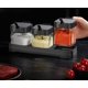 thumbnail image 3 of Tarro de condimentos para especias con tapas y cucharas, frascos de condimentos de vidrio transparente de 10 onzas, juego de 3, caja de condimentos, recipiente de sal para cocina,, 3 of 4