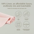 thumbnail image 2 of over&back 18x108 Washed 100% Linen Table Runner - Washable Table Runners for a Custom Home Decor Tablescape - Perfect for Coffee Table, Dinner Table, Living Room, and More - Pink, 2 of 9