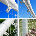 thumbnail image 2 of 30 clips para red de fútbol, clips para red de portería de fútbol, accesorios de portería de plástico blanco, para fútbol, golf, redes de tenis esenciales, deportes al aire libre,, 2 of 5