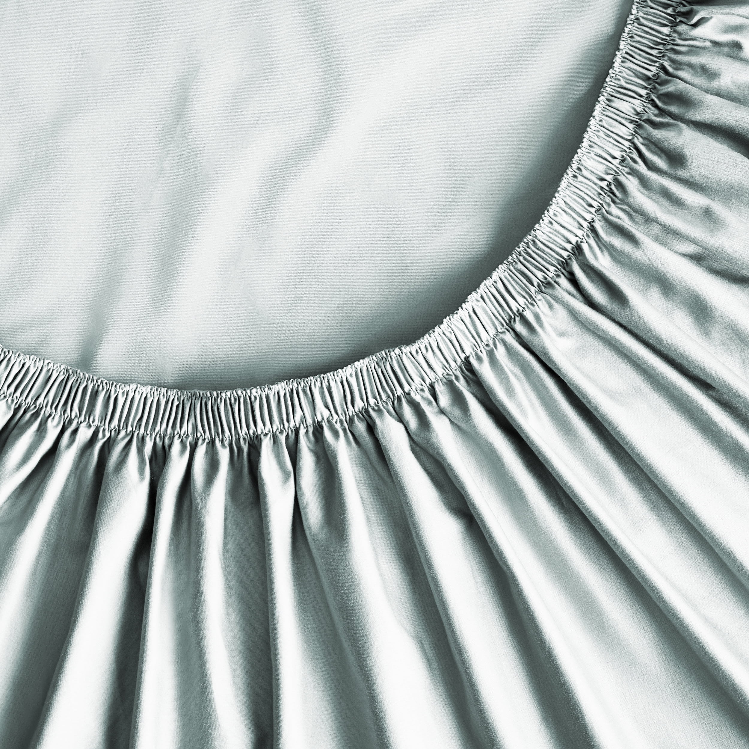 Ensemble de draps pour lit adulte en coton égyptien vert rayures 600 contexture, 4 pièces, hotel style, grand lit - Poche profonde Ensemble de draps grand lit