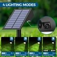 thumbnail image 4 of Solar Lights Outdoor Waterproof, Solar Spot Lights- 2 Pack/4 Mode LED Spotlights 2-in-1 Auto On/Off Powered Landscape Lighting for Outside Yard Wall Garden Path Driveway, Cool White, 4 of 7