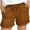 A02-Coffee, variant on Cargo Shorts for Women Plus Size Drawstring Casual Plus Size Women Shorts with Pockets