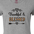 thumbnail image 4 of Inktastic Thanksgiving Greeting Thankful Blessed Women's T-Shirt, 4 of 5