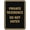 Black Gold, variant on Signs ByLITA Portrait Round Private residence do not enter Sign - Laser-Engraved Lettering | Durable ABS Plastic | Vibrant Colors | Powerful Foam Tape (Brushed Silver) - Small