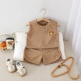 thumbnail image 2 of KPOPLK Toddler Boys Pajamas Shorts Sets Baby Boy Cotton 2 Piece Pjs Sleepwear Summer Clothes Kids Jammies Set 1-4 Years Size 18-24 Months, 2 of 3