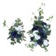 thumbnail image 4 of 2 piezas de flores de arco de boda, rosas artificiales, guirnalda de hojas verdes de granja F, 4 of 9