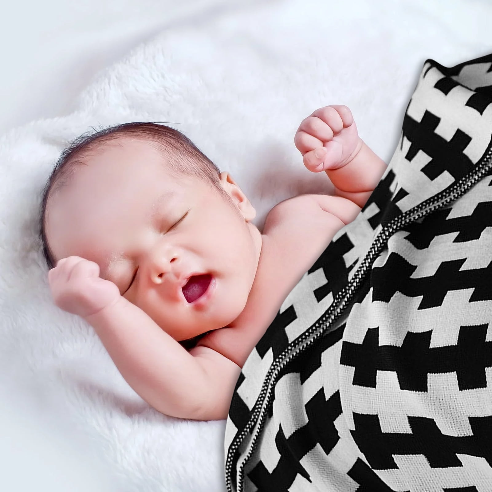 Black and white blanket walmart hotsell